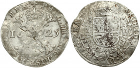 Spanish Netherlands BRABANT 1 Patagon 1625 Brussels. Philip IV(1621-1665). Averse: Crowned shield of Philip IV in fleece collar. Reverse Legend: …DVX ...