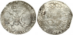 Spanish Netherlands TOURNAI 1 Patagon 1634 Philip IV(1621-1665). Averse: Date divided by St. Andrew's cross; crown above. Reverse: Crowned shield of P...