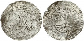 Spanish Netherlands TOURNAI 1 Patagon 1646 Philip IV(1621-1665). Averse: Date divided by St. Andrew's cross; crown above. Reverse: Crowned shield of P...