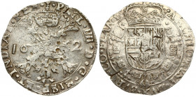 Spanish Netherlands FLANDERS 1 Patagon 1652 Philip IV(1621-1665). Averse: St. Andrew's cross; crown above; fleece below; divides date. Reverse: Crowne...