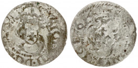Latvia 1 Solidus 1614 Riga Sigismund III Waza (1587-1632). Averse: Large S monogram divides date. Averse Legend: SIG III D G REX POLO - SOLIDVS CIVI R...