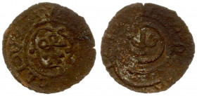 Latvia 1 Solidus (1632-1654) Riga (Fake from that period). Christina(1632-1654). Averse: Crowned C with Vasa arms within inner circle. Averse Legend: ...