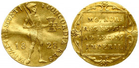 Netherlands 1 Ducat 1828 St Petersburg Mint. Imitating a gold Ducat of Willem I Rare Russia 1 Ducat 1828. Russian Empire time of Nicholas I (1826-1855...