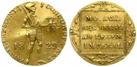 Netherlands 1 Ducat 1829 St Petersburg Mint. Imitating a gold Ducat of Willem I Rare Russia 1 Ducat 1829. Russian Empire time of Nicholas I (1826-1855...