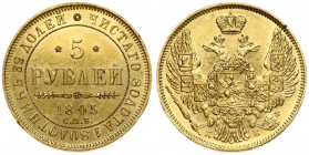 Russia 5 Roubles 1842 СПБ-КБ St. Petersburg. Nicholas I (1826-1855). Averse: Crowned double imperial eagle. Reverse: Value text and date within circle...
