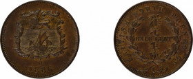 British North Borneo 1886 H, 1/2 Cent, in Good to Extra fine condition
KM-1