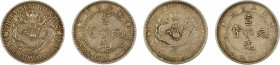 China 1910, 2 coin lot of 20 cents in VF and VF-EF conditionY*213.1 / Y*213.3