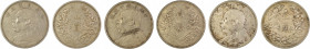 China, 3 coin lot of 1914, 1920, 1921 DollarsY*329/ L&M-63