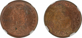India, British 1877 (c) (Cu) 1/12 Anna (KM 465)