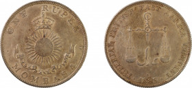 British East Africa 1888 H, 1 Rupee, Mombasa, in Extra Fine conditionKM-5.1