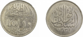 Egypt AH1338//1920, 10 Piastres in Extra Fine condition
KM-327