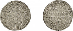 Denmark 1625 BS, 2 Skilling in Very Fine to Extra Fine condition
H-134A