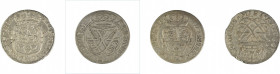 Denmark, 2 coin lot of 12 Skillings
1716 BH, in About very fine condition, H-62
1721 CW, in Fine condition, H-49