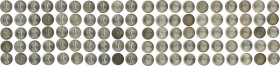 France 1913, 50 coins lot of 50 centimes, in BU condition
KM-854