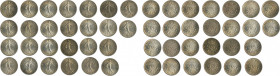 France 1919, 26 coin lot of 50 centimes, in BU condition
KM-854