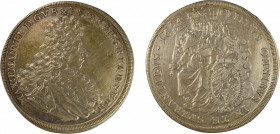Germany, Bavaria 1694, Thaler, in EF details condition Tooling over the fields on both sides. KM-365.1 / Dav-6100