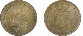 Germany, Prussia 1787 E, 1/3 Thaler, in near AU condition with sharp details, only light hairlines KM-344