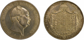 Germany, Prussia 1855 A, 2 Thalers, in EF condition with some luster KM-467