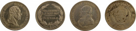 Germany, Saxony; 2 coin lot of 1827 S 1/6 Thaler and 1823 IGS Thaler. 1827 S 1/6 Thaler - KM 1107 in AU Details condition. 1823 IGS Thaler - KM 1092 i...