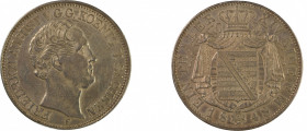Germany, Saxony-Albertine, 1848 F, Thaler, in VF+ condition KM-1162