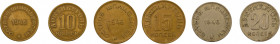 Norway, Spitbergen, 1946 3 coin lot 10/15/20 Kopeks in VF-EF condition
KM-Tn 1/2/3
