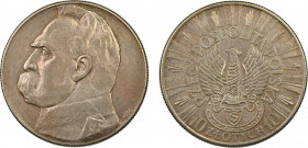 Poland 1934, 10 Zlotych, in EF condition
Y# 26
