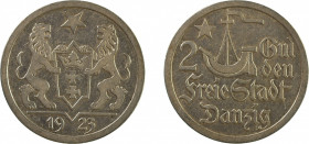 Danzig 1923, 2 Gulden, EF condition
KM 146