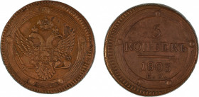 Russia 1803, 5 Kopecks , in Very Fine conditionC 115.1