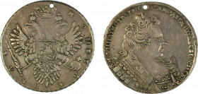 Russia 1732, Rouble, holed

KM 192.1 / Dav 1670
