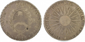 Argentina 1815 PTS F.L, 8 Soles, in Fine conditionKM-15