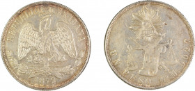 Mexico 1872 MoM, Peso, in AU condition
KM-408.5