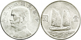 CHINA und Südostasien
China
Republik, 1912-1949
Dollar (Yuan) Jahr 23 = 1934. vorzüglich/Stempelglanz. Lin Gwo Ming 110. Yeoman 345. 