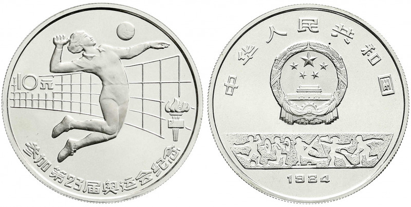 CHINA und Südostasien
China
Volksrepublik, seit 1949
10 Yuan Silber 1984 Voll...