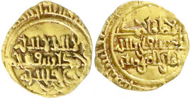 Orientalische Goldmünzen
Fatimiden
Al Mustansir Billah, 427-487 AH/1036-1094 AD
1/4 Dinar, 0,77 g. sehr schön. Album vgl. 421. 
