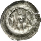 Altdeutsche Münzen und Medaillen
Anhalt
Otto, 1266-1305
Brakteat o.J. Sitzender Fürst mit zwei Schilden.
sehr schön, Schrötlingsriß
Exemplar Teut...