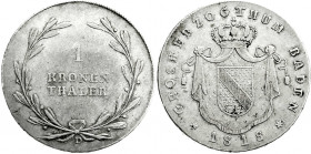 Altdeutsche Münzen und Medaillen
Baden-Durlach
Carl Ludwig Friedrich, 1811-1818
Kronentaler 1818 D. sehr schön, feine Tönung. Jaeger 21. Thun 15. A...