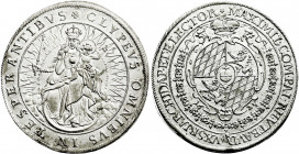 Altdeutsche Münzen und Medaillen
Bayern
Maximilian I., als Kurfürst, 1623-1651
Madonnentaler 1625. Jahreszahl geteilt, unten neben dem Wappen, groß...