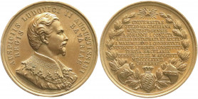Altdeutsche Münzen und Medaillen
Bayern
Ludwig II., 1864-1886
Bronzemedaille 1882 v. Ries, a.d. 300 Jf. der Julius-Maximilian-Universität in Würzbu...