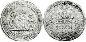 Altdeutsche Münzen und Medaillen
Brandenburg-Ansbach
Friedrich, Albert und Christian, 1625-1634
Taler 1627, Nürnberg. sehr schön, winz. Kratzer. Sl...