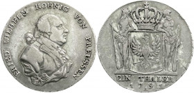 Altdeutsche Münzen und Medaillen
Brandenburg-Preußen
Friedrich Wilhelm II., 1786-1797
Reichstaler 1791 A, Berlin. sehr schön, kl. Randfehler, schön...