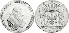 Altdeutsche Münzen und Medaillen
Brandenburg-Preußen
Friedrich Wilhelm II., 1786-1797
Reichstaler 1793 A, Berlin. prägefrisch/fast Stempelglanz, Pr...