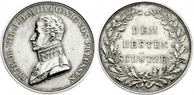 Altdeutsche Münzen und Medaillen
Brandenburg-Preußen
Friedrich Wilhelm III., 1797-1840
Silbermedaille o.J. ohne Signatur. Dem besten Schützen. Mili...
