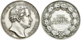 Altdeutsche Münzen und Medaillen
Brandenburg-Preußen
Friedrich Wilhelm III., 1797-1840
Silbermedaille o.J. von Goetze. Dem besten Schützen. Militär...