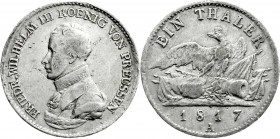 Altdeutsche Münzen und Medaillen
Brandenburg-Preußen
Friedrich Wilhelm III., 1797-1840
Taler 1817 A. sehr schön, leichte Randverprägung. Jaeger 37....