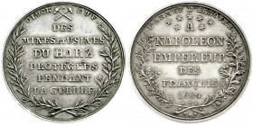 Altdeutsche Münzen und Medaillen
Braunschweig-Calenberg-Hannover
Georg III., 1760-1820
Ausbeute Silbermedaille im Talergewicht 1804. Ausbeute der H...