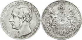 Altdeutsche Münzen und Medaillen
Braunschweig-Calenberg-Hannover
Georg V., 1851-1866
Vereinsdoppeltaler 1854 B. Seltenes Jahr.
fast vorzüglich, sc...