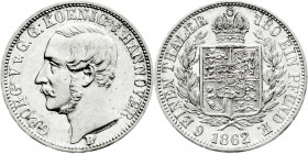 Altdeutsche Münzen und Medaillen
Braunschweig-Calenberg-Hannover
Georg V., 1851-1866
1/6 Taler 1862 B. vorzüglich/Stempelglanz. Jaeger 95. AKS 145....