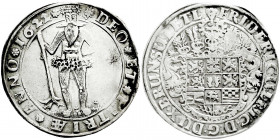 Altdeutsche Münzen und Medaillen
Braunschweig-Wolfenbüttel
Friedrich Ulrich, 1613-1634
Reichstaler 1622. Wilder Mann.
vorzüglich, min. berieben. W...
