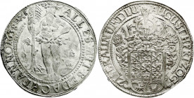 Altdeutsche Münzen und Medaillen
Braunschweig-Wolfenbüttel
August der Jüngere, 1635-1666
Reichstaler 1638, Zellerfeld. Spruchtaler. Wilder Mann Tan...