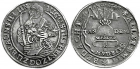 Altdeutsche Münzen und Medaillen
Braunschweig-Wolfenbüttel
August der Jüngere, 1635-1666
Reichstaler 1643, Zellerfeld. 5. Glockentaler.
vorzüglich...